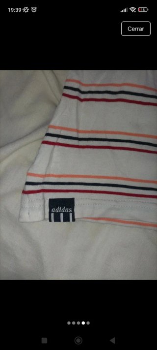 Polo Adidas Rayas Manga Corta