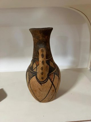 Jarra cerámica artesanal bereber asas étnica