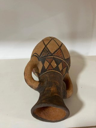 Jarra cerámica artesanal bereber asas étnica