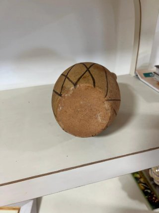 Jarra cerámica artesanal bereber asas étnica