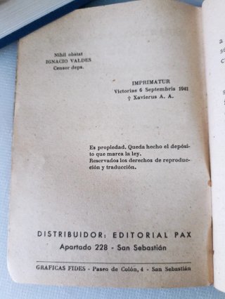 LIBRO ANTIGUO DE ORACIONES 1935 +libretos varios