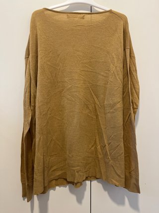 Jersey fino sfera basic  manga larga mostaza M