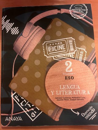 Libros Lengua y Literatura 2 ESO Anaya (3 tomos)