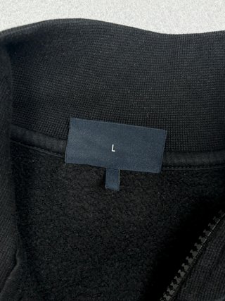 Armani Jeans sudadera cremallera negra talla L