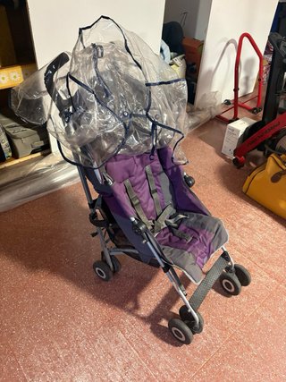 Carrito Bebé MacLaren Morado con Burbuja