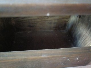 Caja limpiabotas de madera