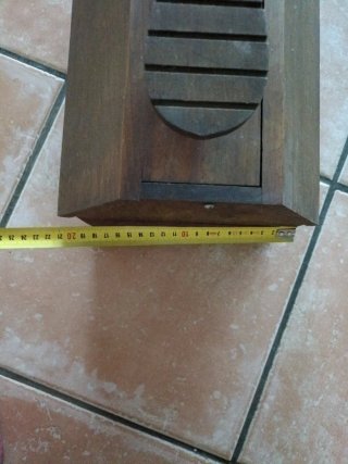Caja limpiabotas de madera