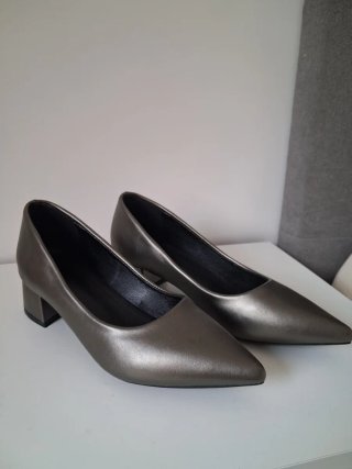Bailarinas tacón gris T.36
