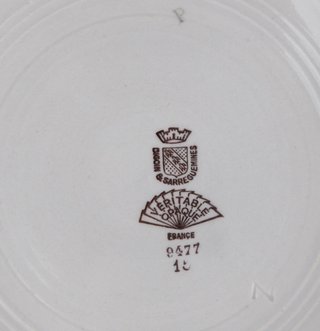 Platos llanos de porcelana francesa