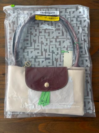 Bolso Longchamp Beige y Marrón