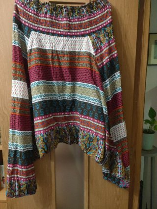 Pantalón hippie talla única estampado