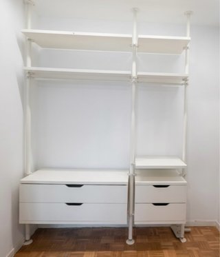 Armario vestidor modular IKEA Stolmen blanco