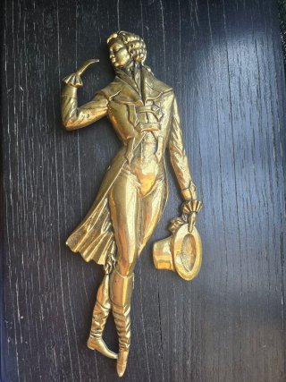 Figura hombre bronce vintage