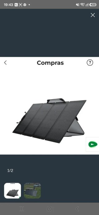 Placa Solar Ecoflow 220W Bifacial