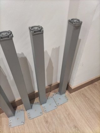 Patas Mesa Aluminio Set 4