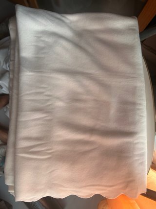 Manta suave de forro polar blanco