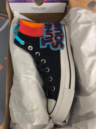 Converse Chuck 70 Hi Black/Orange Talla 39