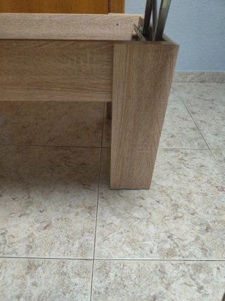 Mesa auxiliar salón madera extensible