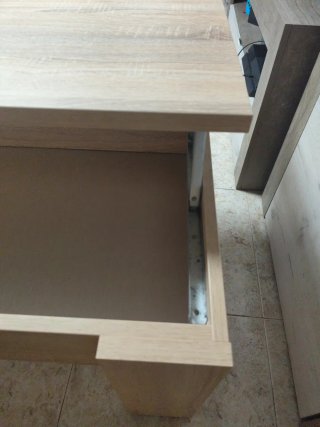 Mesa auxiliar salón madera extensible