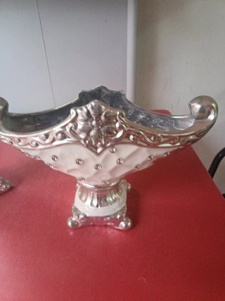 Centro de mesa/Jarrón con piedras brillantes