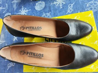 Lote zapatos de tacón Pitillos beige y negros
