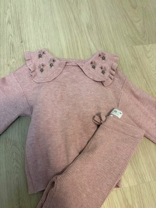 Conjunto Zara Jersey y Leggings 2 años