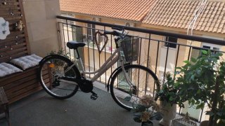 Bicicleta de paseo blanca