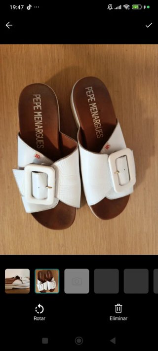 Sandalias Pepe Menargues Blancas Talla 39