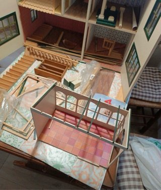 Casa de muñecas vintage