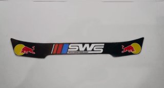 Pegatina Visera Casco SWS Red Bull Kart
