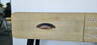 Mueble recibidor madera 2 cajones