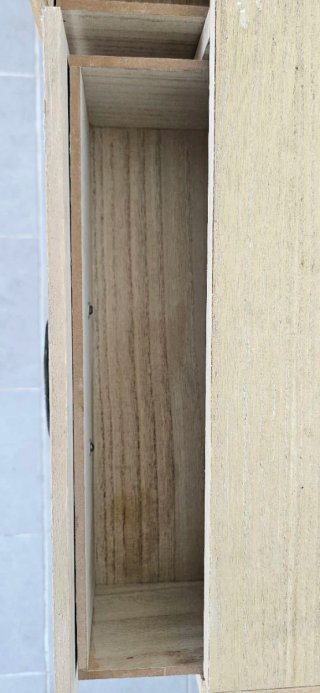Mueble recibidor madera 2 cajones