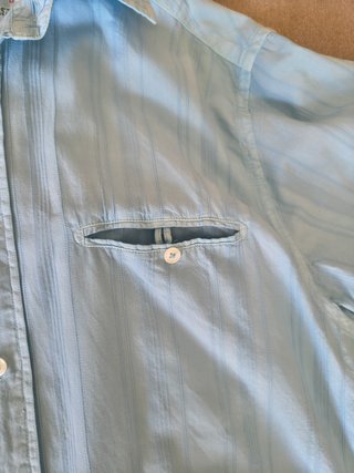 Camisa manga corta azul Green Coast