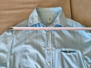 Camisa manga corta azul Green Coast