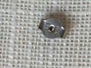 Aros de plata lacados verde y plata