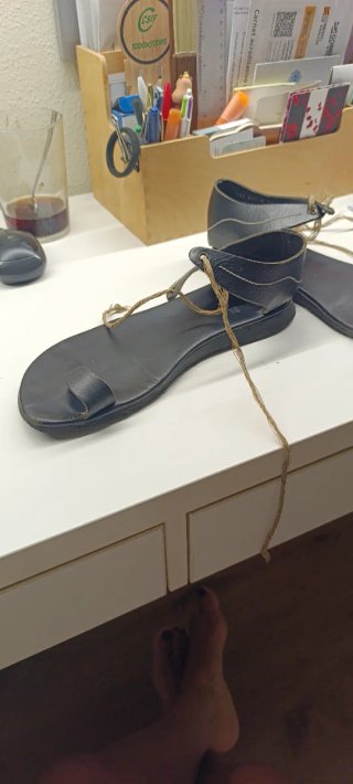 Sandalias Camper Piel Negras