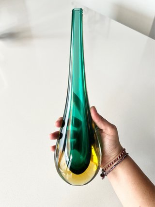 Jarrón Murano Flavio Poli 60s Sommerso