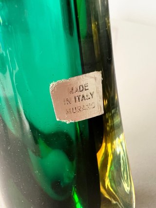 Jarrón Murano Flavio Poli 60s Sommerso