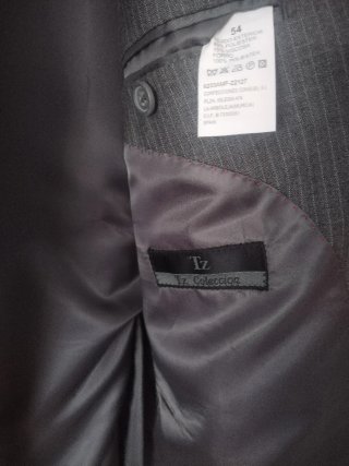 Chaqueta de traje TZ gris Talla L