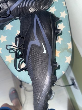 Botas de tacos Nike negras y azules