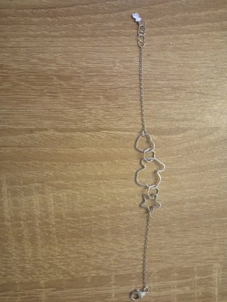 Pulsera Tous Plata Corazones y Estrella