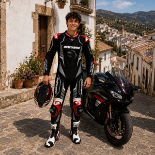 Traje de moto completo mujer