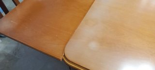 Mesa extensible de comedor y 8 sillas madera