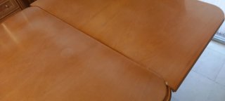 Mesa extensible de comedor y 8 sillas madera