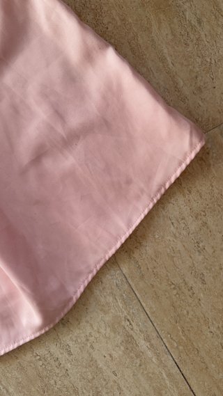 Vestido rosa manga 3/4