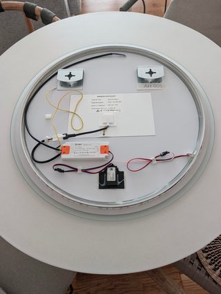 Espejo LED Táctil Redondo 60cm Antivaho