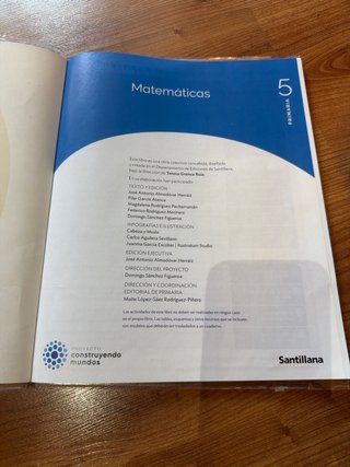 MATEMATICAS M LIGERA 5 PRIMARIA CONSTRUYENDO MU...