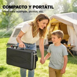 Barbacoa Gas Portátil 7 kW 2 en 1