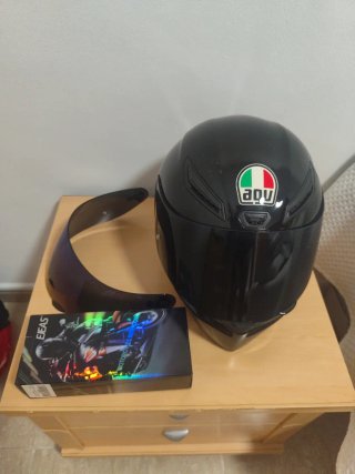 Casco Moto Negro AGV