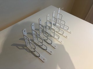 Soportes Escuadra Estantería Metal Blanco